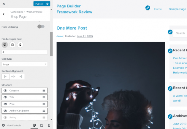 Page Builder Framework Review: A Lightweight WordPress Theme